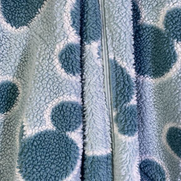 Disney Womens Mickey Mouse Fleece Lounge Cozy Hoodie Green Full Zip Extra Small - Picture 5 of 16